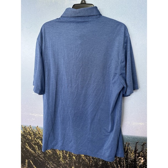 Masters Tech Polo Mens Large Blue Performance Augusta National Stretch‎ Wicking - Picture 4 of 6